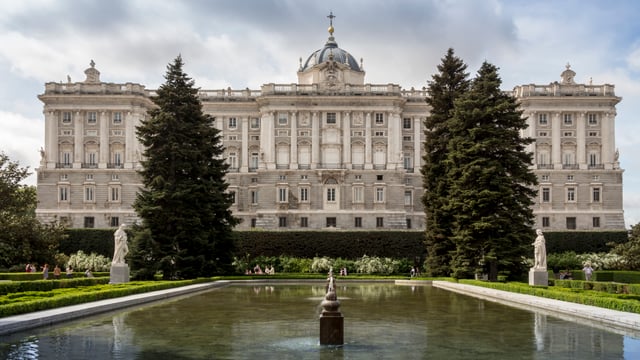 Palacio Real de Madrid, the official residence of the Spanish royal family, built during the reign of Philip V of Spain in the 18th century.