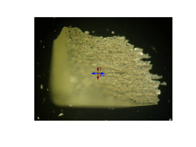 Birefringent rutile observed in different polarizations using a rotating polarizer (or analyzer)