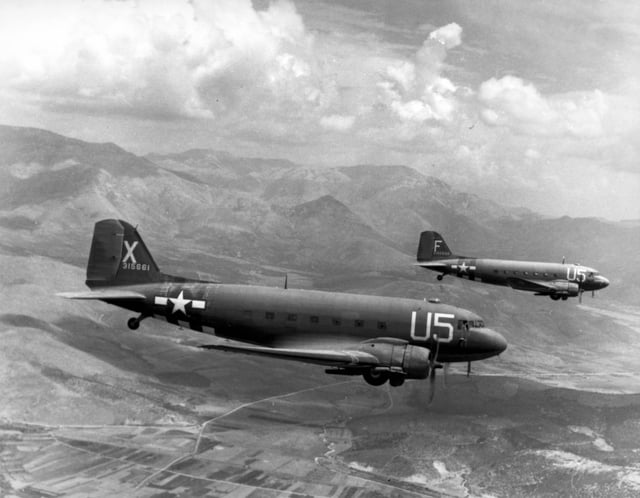 Paratroop C-47, 12th Air Force Troop Carrier Wing, invasion of southern France, 15 August 1944