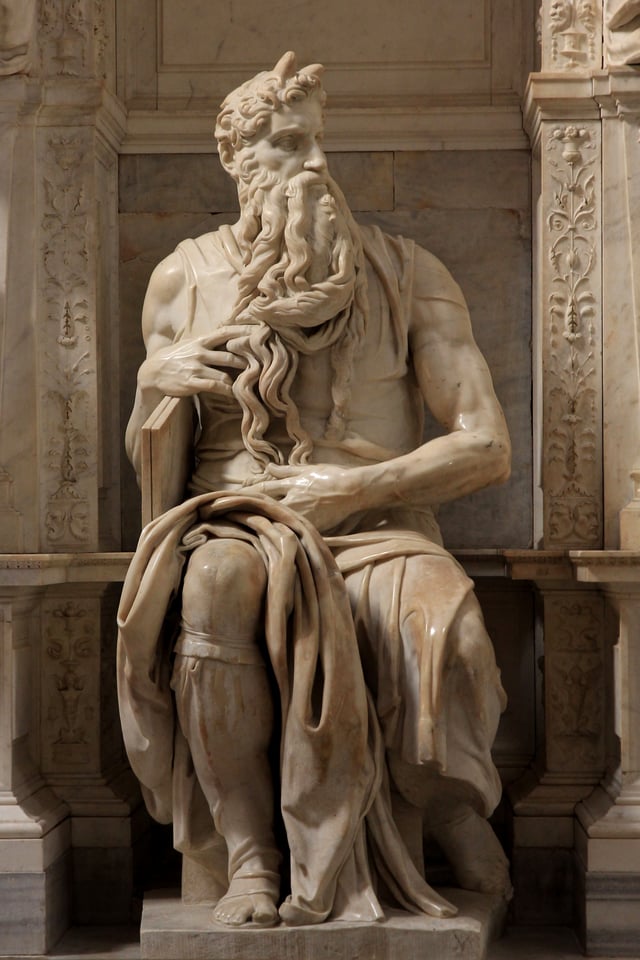 Statue by Michelangelo Buonarotti – in Basilica San Pietro in Vincoli, Rome
