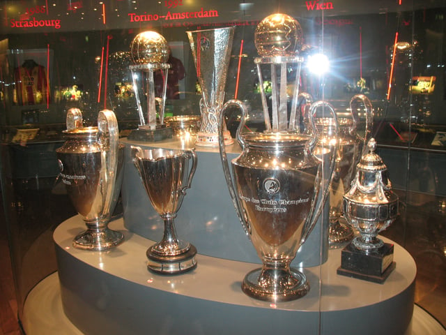 Several of Ajax' international trophies