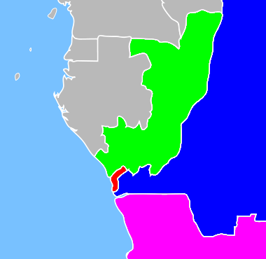 Cabinda Province Republic of the Congo Democratic Republic of the Congo The rest of Angola