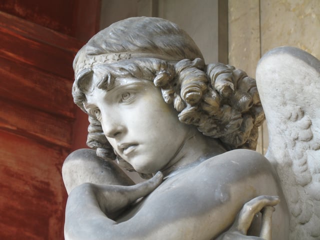 Sculpture in the Monumental Cemetery of Staglieno.