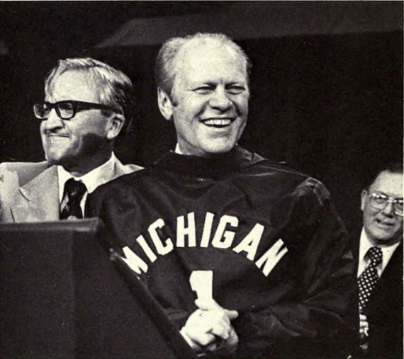 President Gerald Ford was raised in Grand Rapids, Michigan.