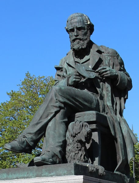 Statue of James Clerk Maxwell, George Street, Edinburgh