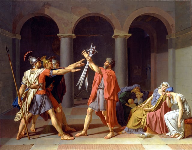 The Oath of the Horatii, by Jacques-Louis David
