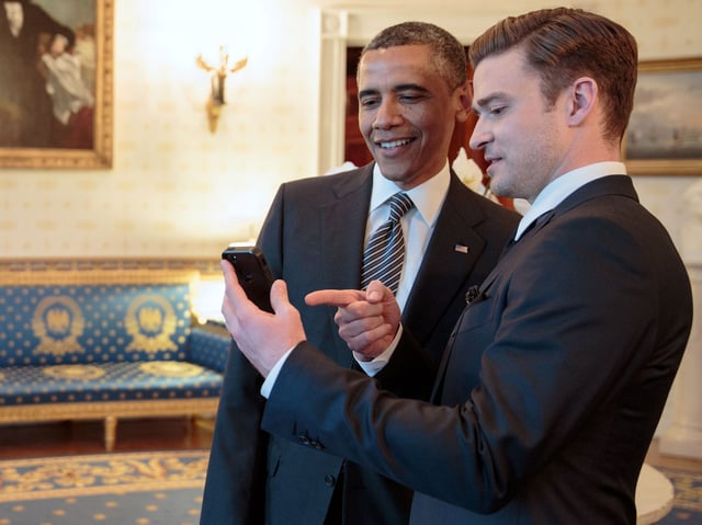 Timberlake and President Obama, 2013