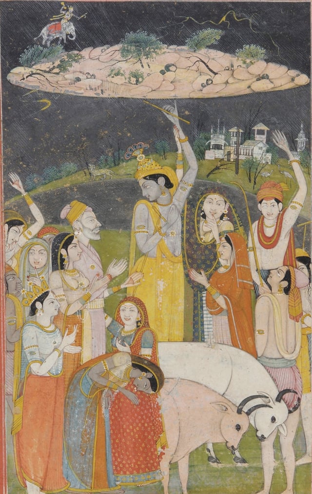 Krishna holding Govardhan hill from Smithsonian Institution’s collections