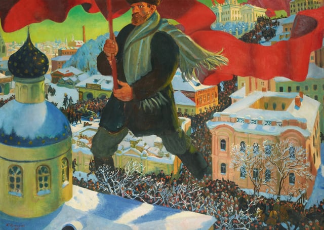 Bolshevik (1920) by Boris Kustodiev