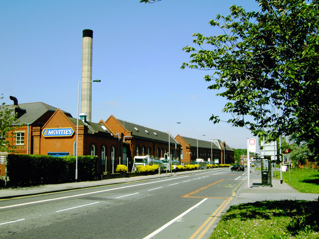 McVitie's factory in Manchester and Stockport which produces over 2,000 Jaffa Cakes a minute.