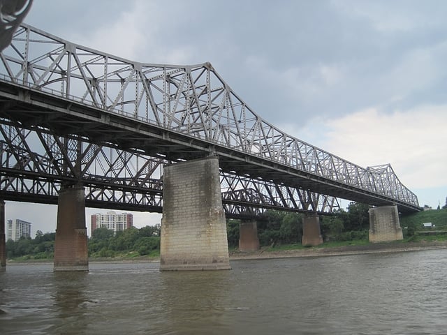 Three bridges over the Mississippi