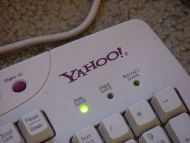 A Yahoo!-branded PC keyboard