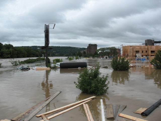 Flooding in 2011 due to the remnants of Tropical Storm Lee