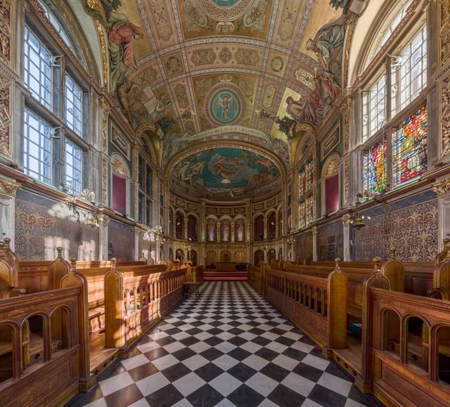 The interior of the chapel