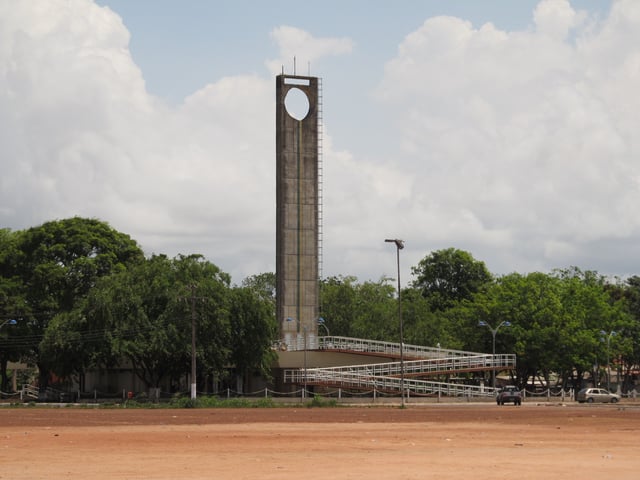 The Marco Zero monument marking the Equator in Macapá, Brazil