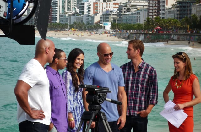 From left: Dwayne Johnson, Ludacris, Jordana Brewster, Vin Diesel, and Walker with Natalie Morales for NBC's Today Show. Walker shared close friendships with his Fast & Furious cast mates.