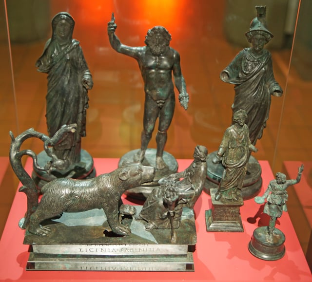 Statuettes representing Roman and Gallic deities, for personal devotion at private shrines