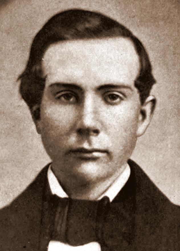Rockefeller at age 18, ca. 1856–1857