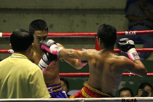 Muay Thai match in Bangkok, Thailand