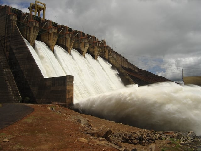 hydro-electrische centrale van Itumbiara, in Anapora-MG