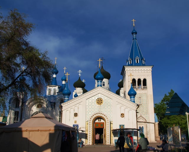 Russian Orthodox cathedral of the Holy Resurrection.