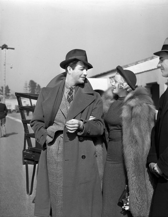 Taylor and Jean Harlow, 1937