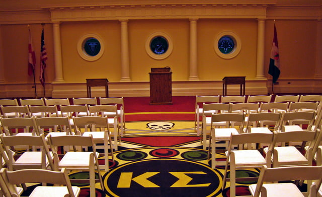 A "model chapter room" of Kappa Sigma