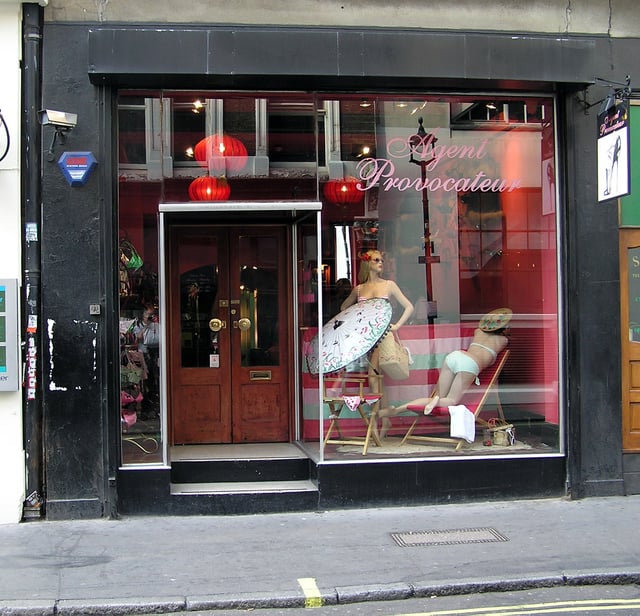 Agent Provocateur, lingerie retailer at 6 Broadwick Street