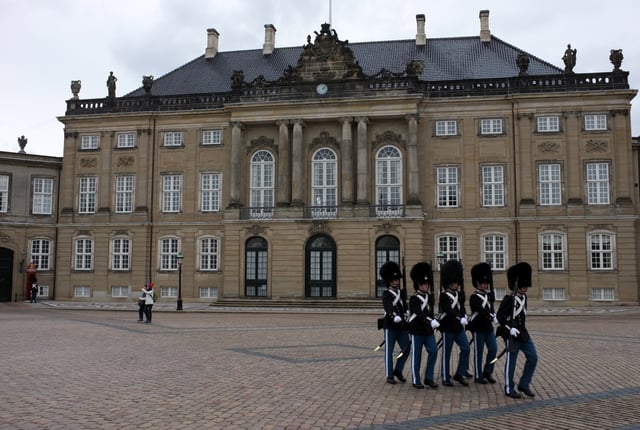 A mansion at Amalienborg in Frederiksstaden (1750), part of the Amalienborg Palace