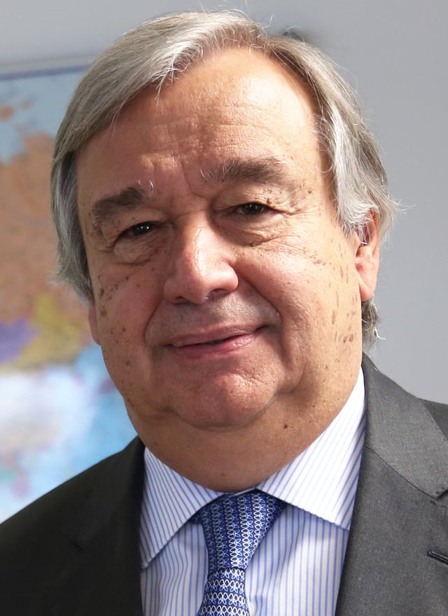 The current secretary-general, António Guterres