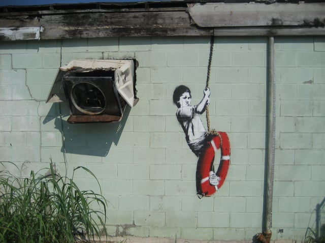 Banksy Swinger in New Orleans