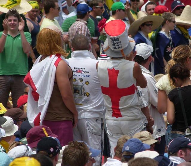 Barmy Army England fans at Adelaide, 1 December