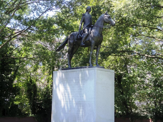 Equestrian statue of Gálvez in Virginia Avenue, Washington D.C.