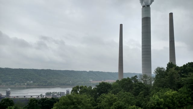 Coal-fired electric plants, like Clifty Creek Power Plant in Madison, produce about 85 percent of Indiana's energy supply.