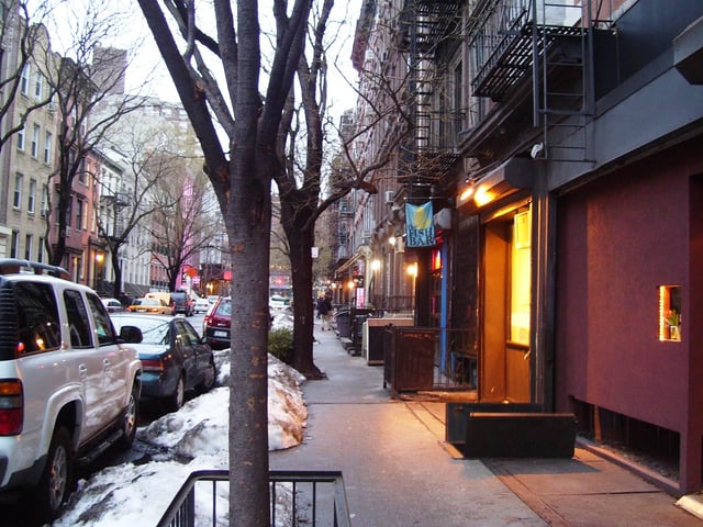 East 5th Street between Second Avenue and Cooper Square is a typical side street in the heart of the East Village