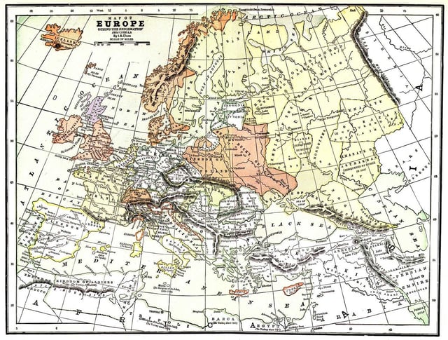 Europe, 1550.