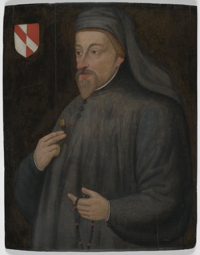 Geoffrey Chaucer was an English author, poet and philosopher, best remembered for his unfinished frame narrative The Canterbury Tales