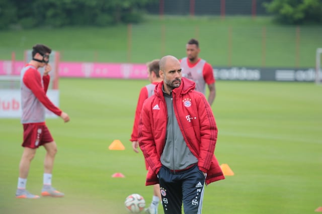 Pep Guardiola managing Bayern Munich