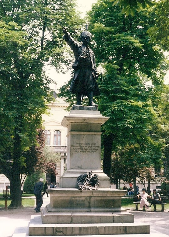 Monument to Milos Obrenovic, Požarevac, Serbia.