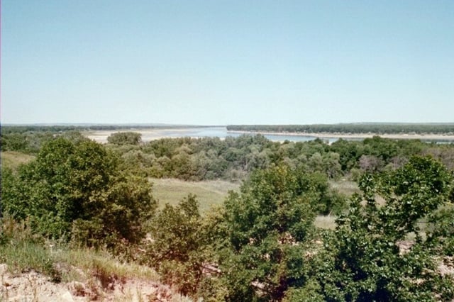 Missouri River Valley in Central North Dakota, near Stanton, ND