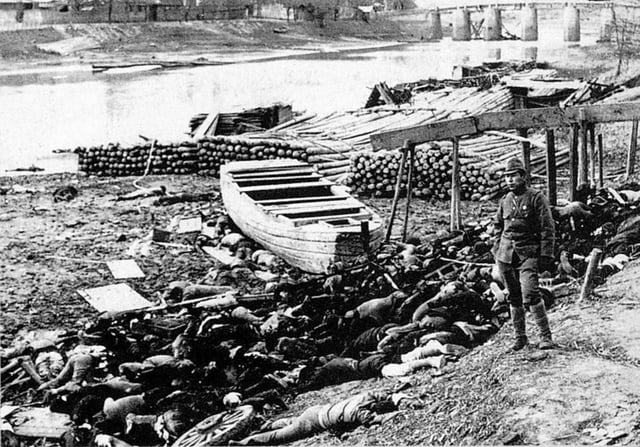 A mass grave of Nanking Massacre victims, 1937