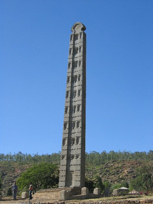 King Ezana's Stela at Aksum, symbol of the Aksumite civilization.