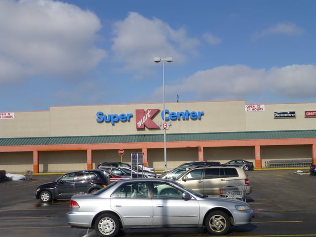 A Super Kmart Center store in Lorain, Ohio in February 2013. This store has closed as of September 18, 2016.