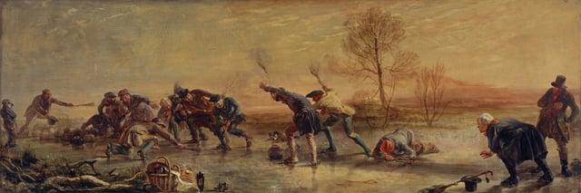 The Curlers (1835) by Sir George Harvey