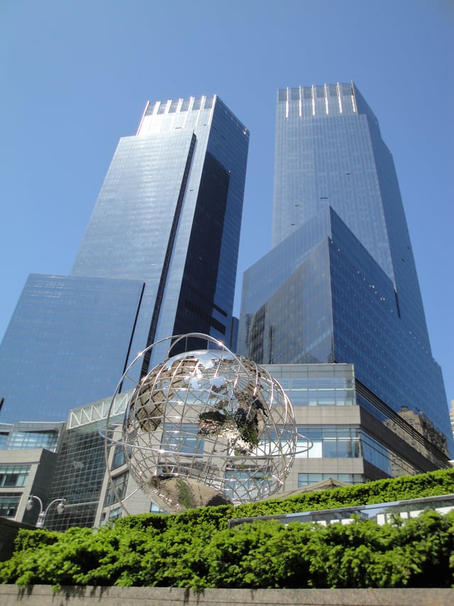 Time Warner Center, formerly the headquarters of the company in New York City. It was shared by its namesake, but now unrelated company, Time Warner.
