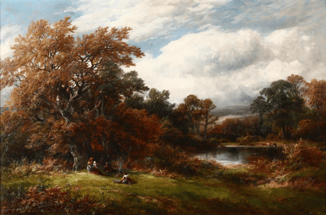 A Scene at Knowle Hills, Derbyshire by Turner in 1883, from a private collection in Raleigh, NC
