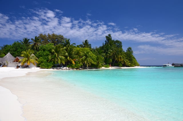 A beach of Bathala island