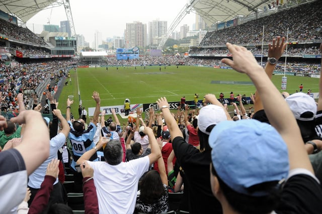 The Hong Kong Sevens, considered the premier tournament of the World Rugby Sevens Series, is played each spring.