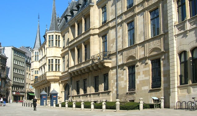 The Grand Ducal Palace in Luxembourg City, the official residence of the Grand Duke of Luxembourg