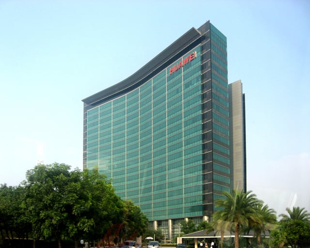 The corporate headquarters of Huawei is located within Shenzhen